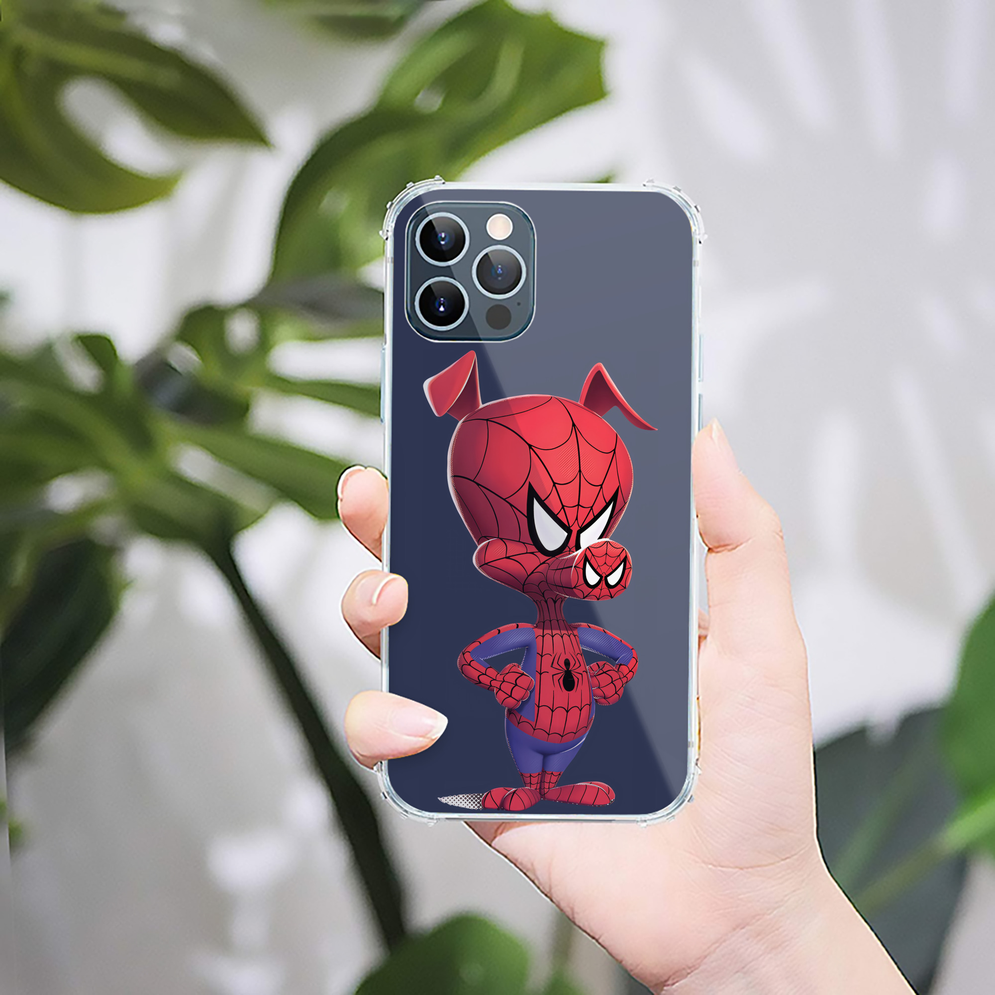 （画像用） Spider Man スパイダーマン 【iPhone 12シリーズ対応】透明スマホケース（クリアソフトケース）